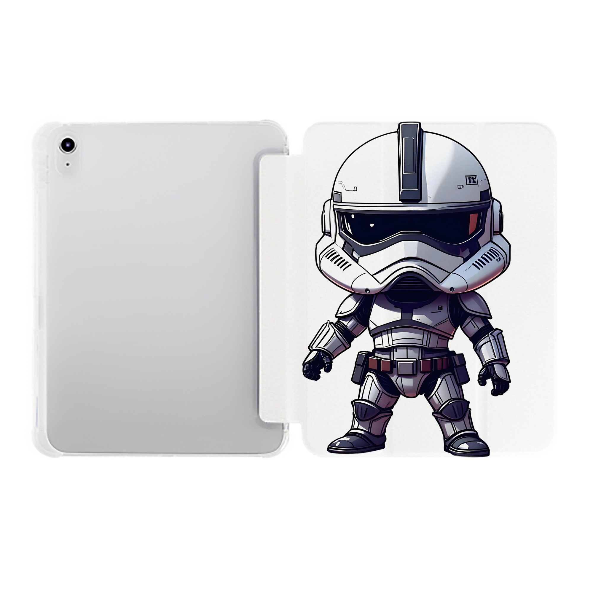 （画像用） スター・ウォーズ Star Wars IPad ケース ペン収納付き 三つ折りスタンド PUレザー×シリコン 対応機種9.5/10.5/10.9インチ
